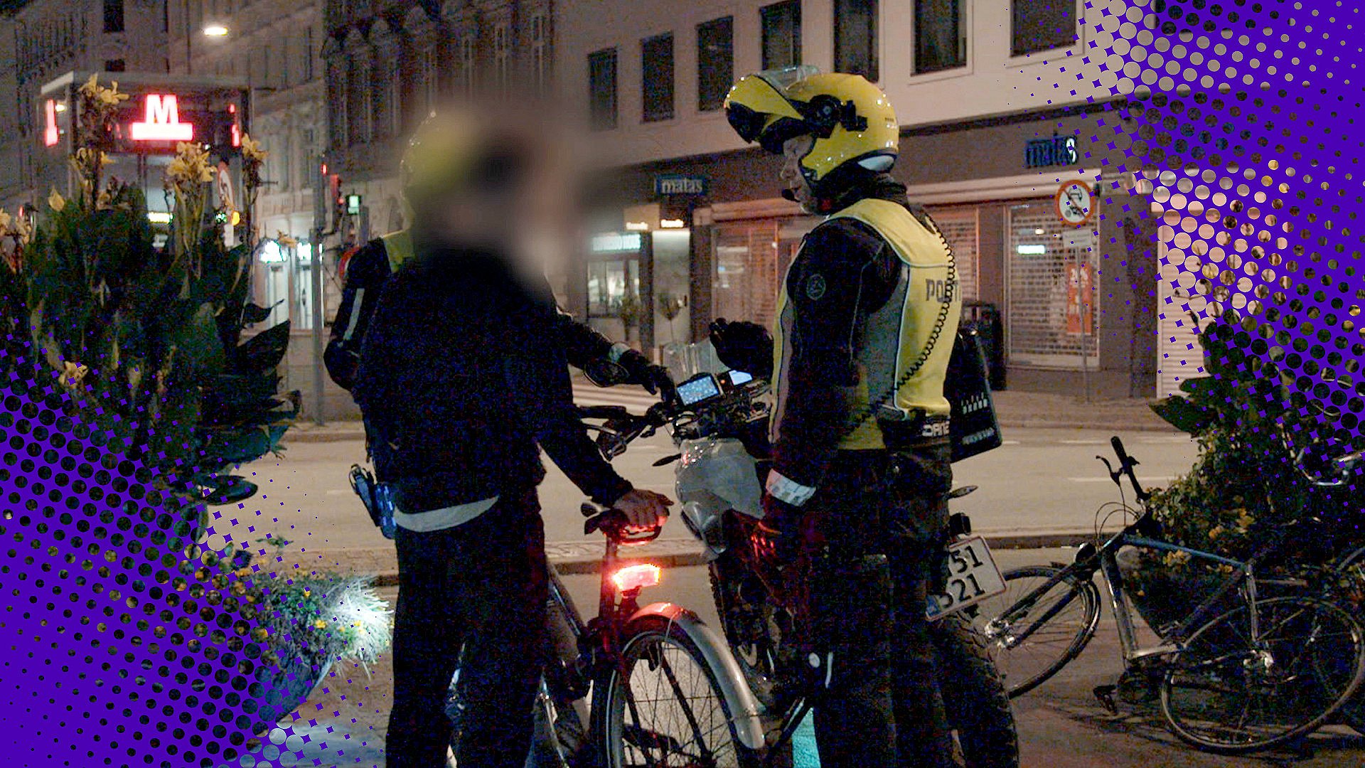 Politi på cykelstien | 2