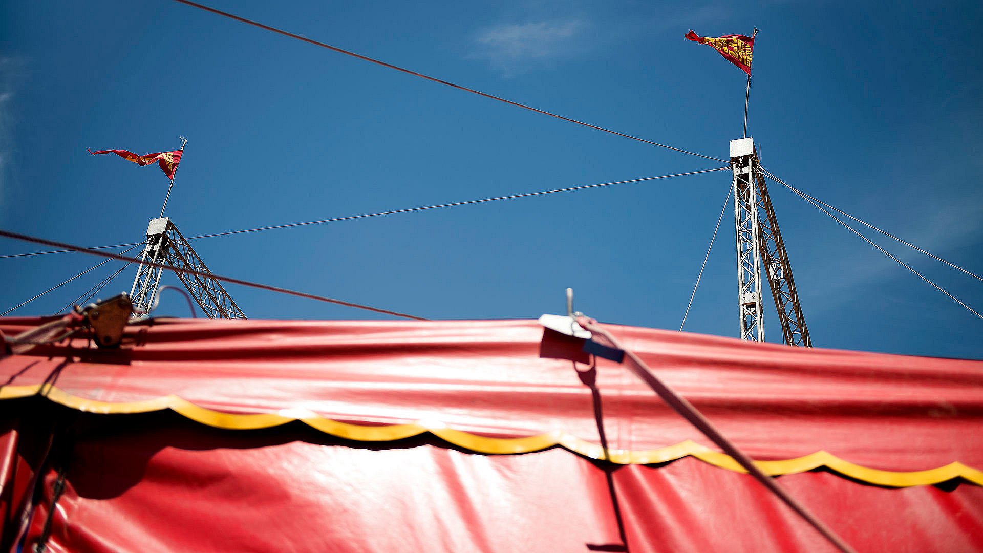 Akrobat styrter flere meter under nummer i Cirkus Arena TV 2 Lorry
